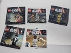 5 Lego Star Wars Figurines, Factory Sealed - ex13