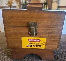 Vintage Kiwi Shoes Shine Box with Accessories