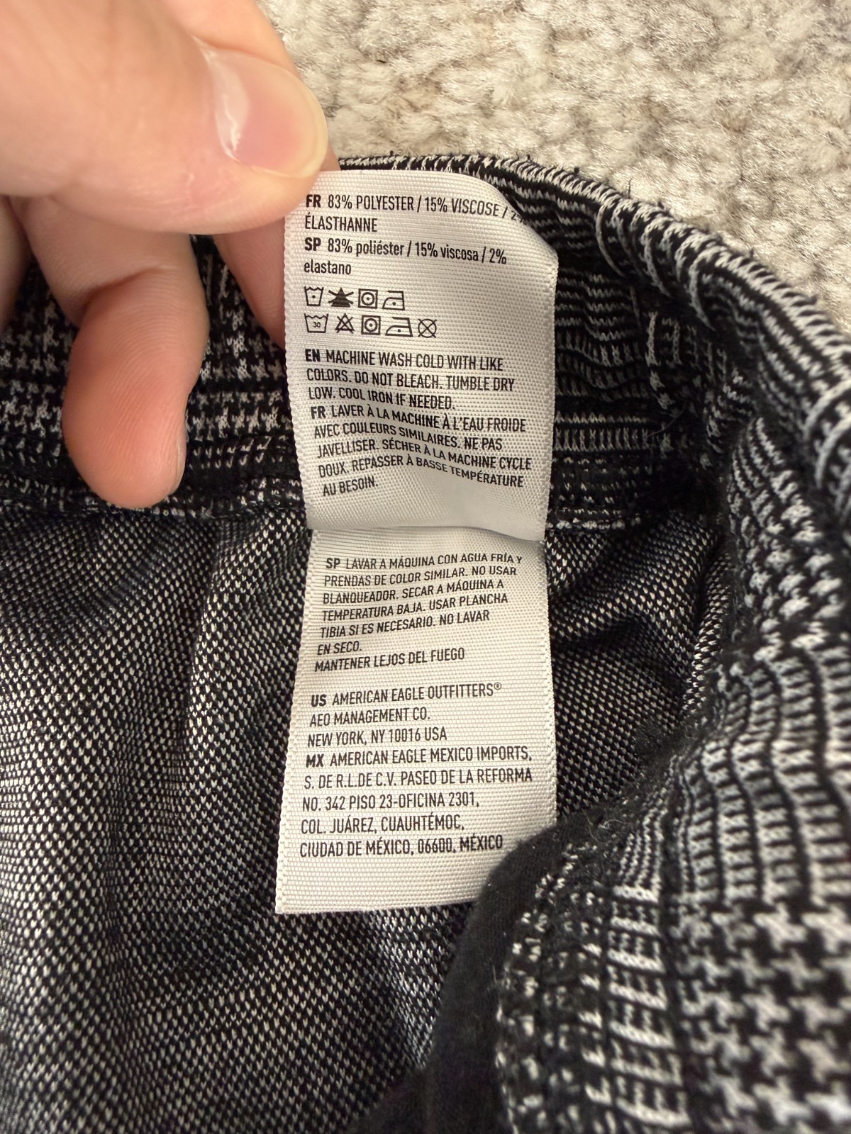 American Eagle Size M Stretch Drawstring Flat Fro… - image 9