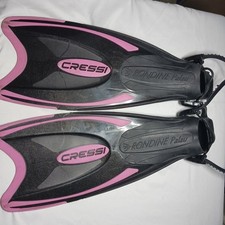 Used Cressi Palau Saf Open Heel Fins - Pink- Medium/Large