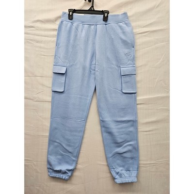 Champion Mens Cargo Sweatpants Light Blue Fleece Joggers CPW254PA02 New Size M