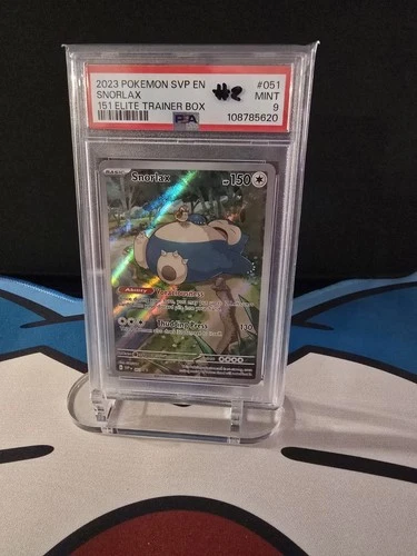PSA 9 2023 POKEMON SVP EN-SV BLACK STAR PROMO 151 ELITE TRAINER BOX SNORLAX 051