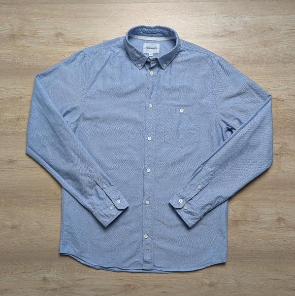 Men Norse Projects Shirt Blue Cotton M