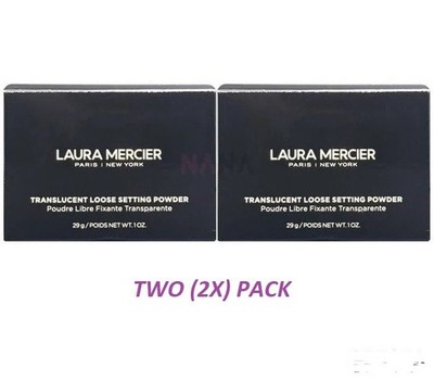 TWO (2X) ~Laura Mercier Translucent No 1 Loose Setting Powder~FREE Same Day Ship