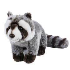 Kuscheltier Waschb&auml;r stehend 33 cm grau/wei&szlig; Pl&uuml;schtier Teddys Rothenburg