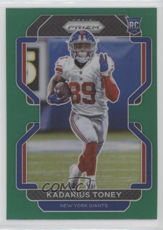 2021 Panini Prizm Rookie Green Prizm Kadarius Toney #342 Rookie RC e9p