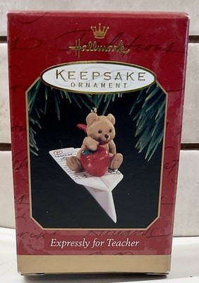 HALLMARK KEEPSAKE ORNAMENT ~  EXPRESSLY FOR TEACHER ~ 1997 *NRFB