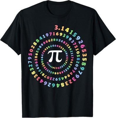 Pi Spiral Novelty Pi Day T Shirt T-Shirt