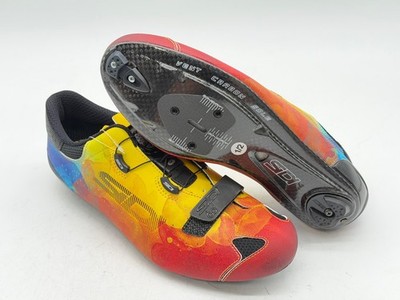 Sidi Sixty Multicolor Carbon Fiber Limited Edition Cycling Shoes Men Size 44.5