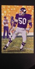 Jeff Siemon Custom 4x6 Art Card Minnesota Vikings
