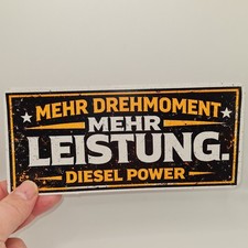 Auto Aufkleber Sticker Motiv Spruch DIESEL POWER Deko Laptop Kleber LEISTUNG