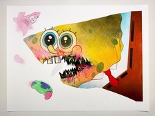 'Ceci N'est Pas Une Spongebob' by Shark Toof, 2019 Signed Limited Edition 1/65