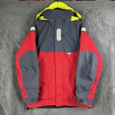 Gill OS2J Key West Jacket Mens XL Red Offshore Sailing Waterproof Hooded Coat