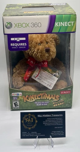 Xbox 360 Kinect Kinectimals Game w/ Plush Bear NEW Factory Sealed TOYS R US
