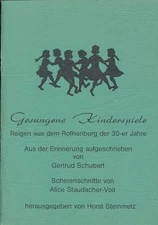 Sung Kids Games. 1930s Rothenburg Dance. From Erinne