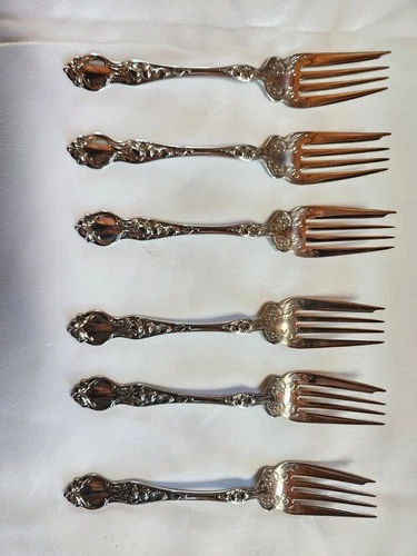 Violet Wallace Sterling Silver Fish Forks