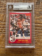 1984-85 1984 Star Co Wayne Tree Rollins signed BAS autographed card AUTO