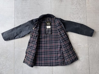Vintage Barbour Beaufort Navy C36 Wax Jacket with hood, Made In England.