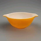 Vintage Pyrex Yellow Sunflower Daisy #442 Cinderella Nesting Mixing Bowl 1 1/2qt