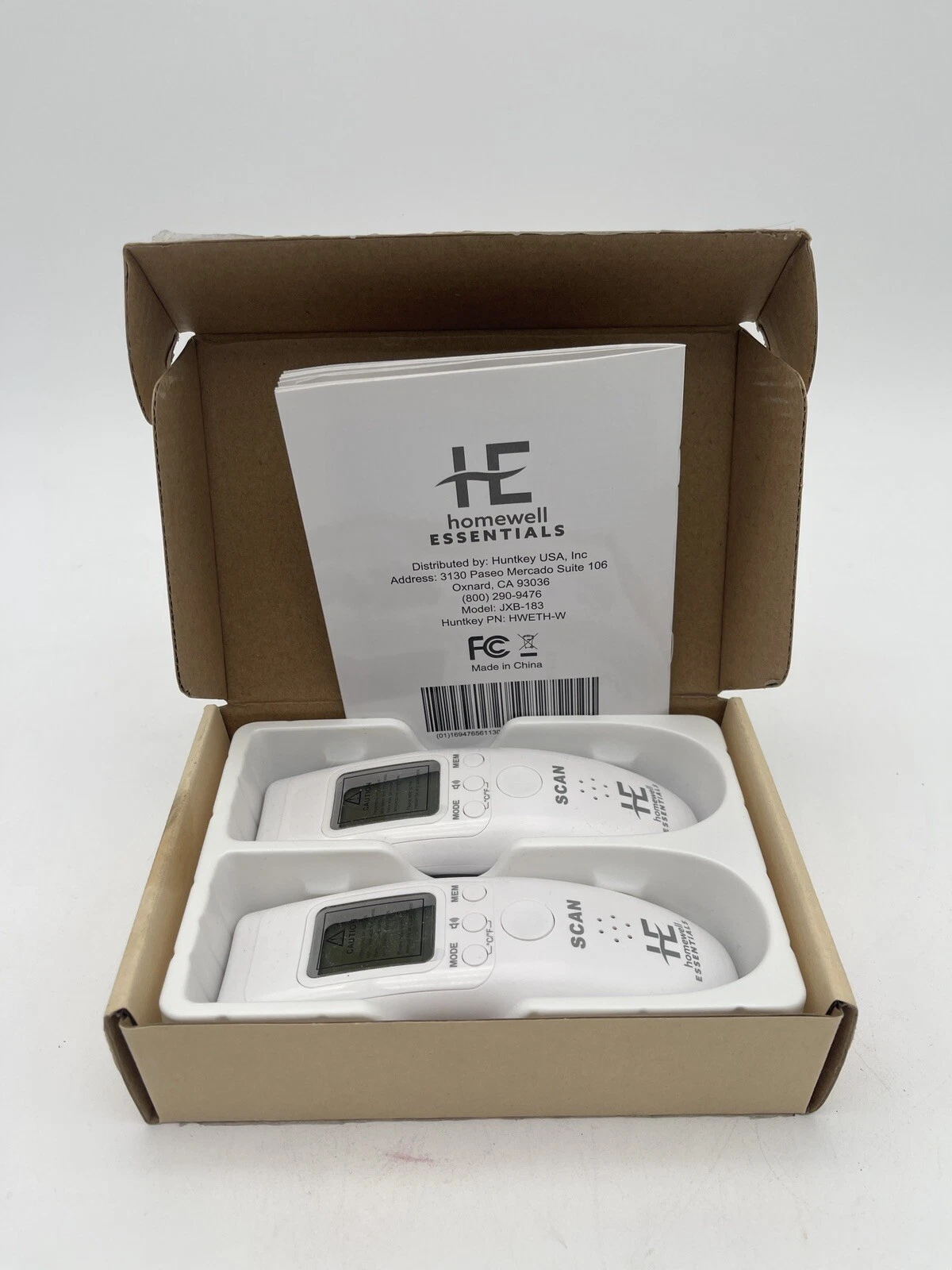 HOMEWELL ESSENTIALS 2pk. Non-Contact Infrared Digital Thermometer JXB-183