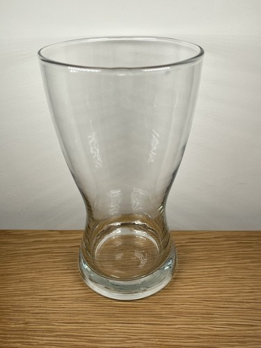 Thick Clear Glass Curved Flared 6 x 4 inch Simple Elegant Glass Vase - Picture 3 of 8