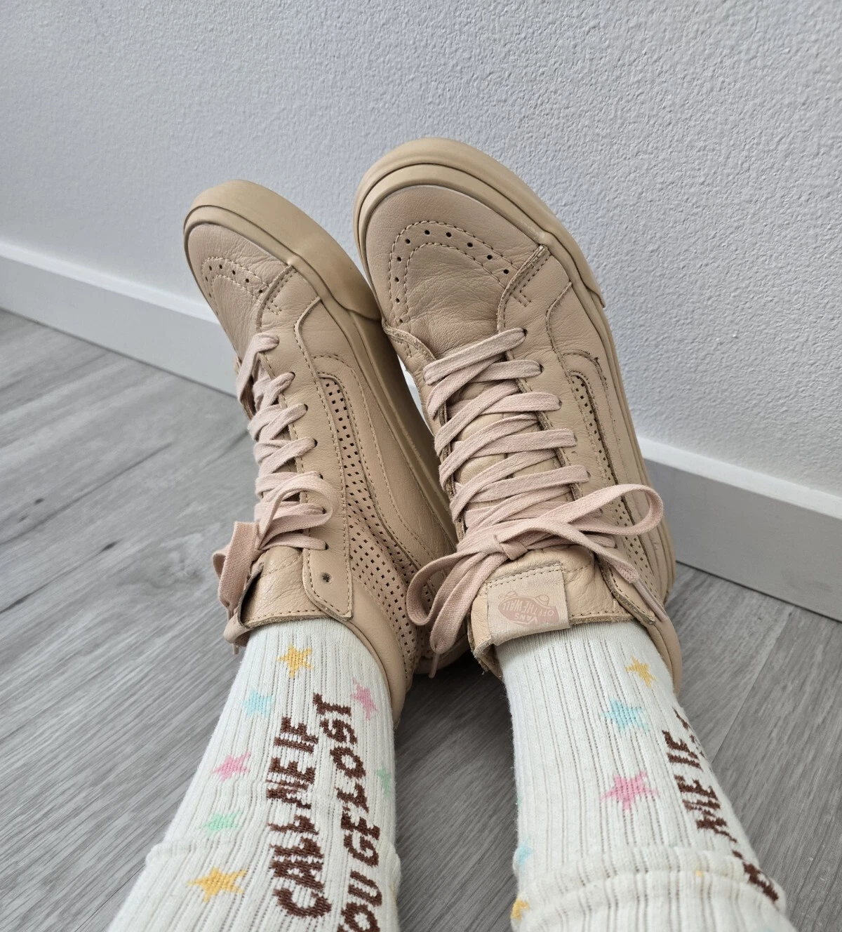 Vans Sneakers sneakers monocromatiche monocromatiche in pelle rosa SK8 HI WMS 7 5