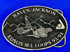 Vintage 90'S Tree Logging Heavy Machinery Raven Jackson Edison M/L Loops