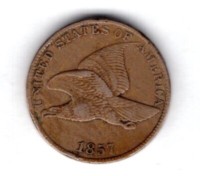 (+3. OL) USA, Flying Eagle Cent, 1857.     DY20683
