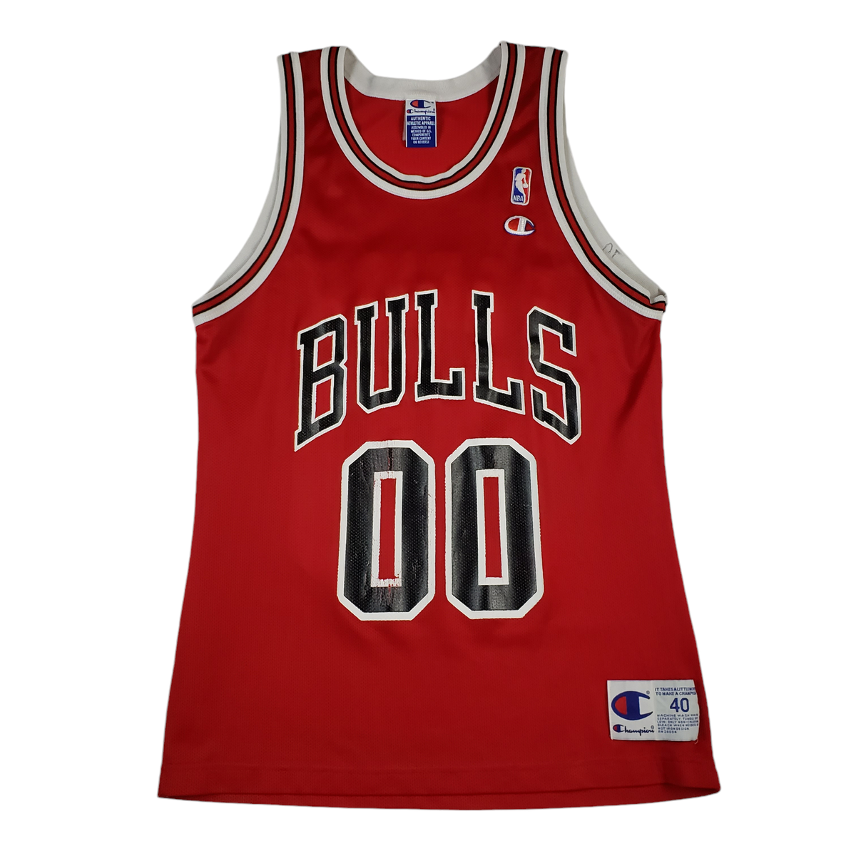 90s メキシコ製 Champion NBA BULLS ユニフォーム 40 Vintage 1990's Champion NBA Chicago Bulls 23 Michael Jordan Jersey