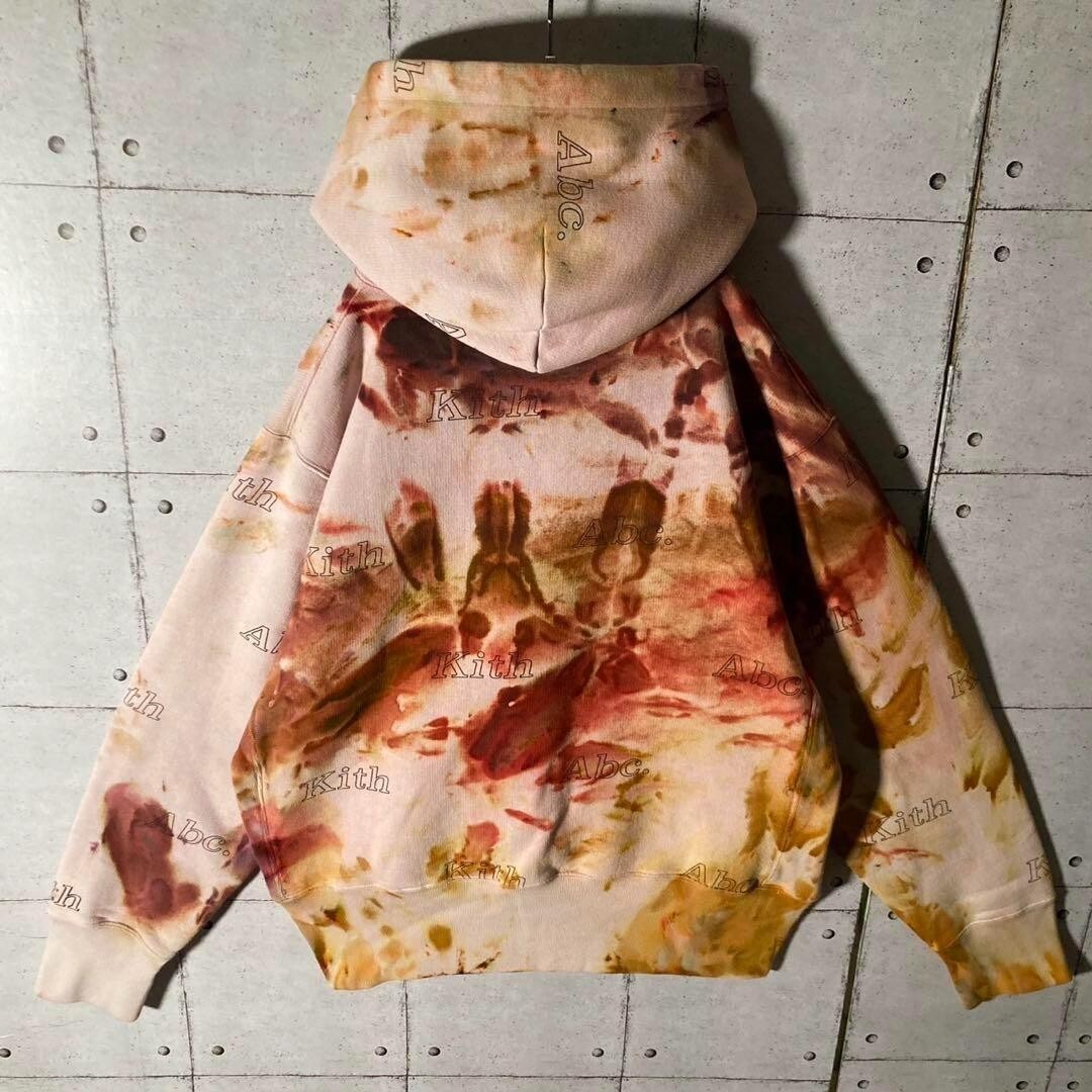 KITH ABC Collaboration All Over Print Hoodie Size L Rare  