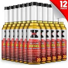 REV X Distance+ Diesel Fuel Treatment - 8 fl. oz. (12 Pack)
