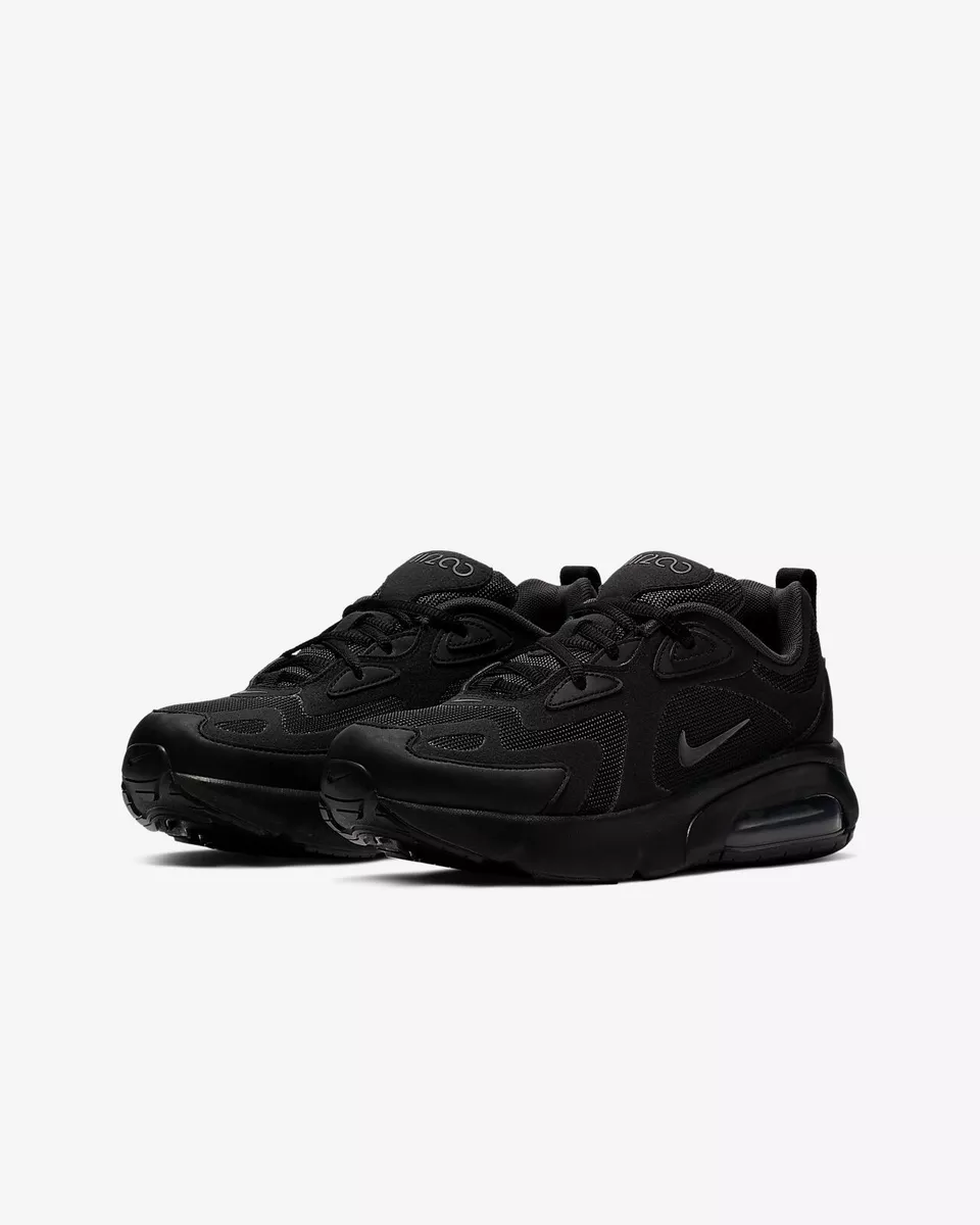 Air max 200 full black sales