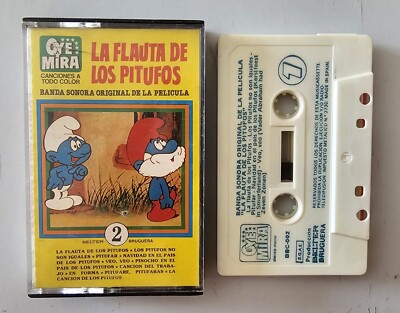 CASSETTE OYE MIRA N°2 LA FLAUTA DE LOS PITUFOS BSO Spain Belter/Bruguera 1981