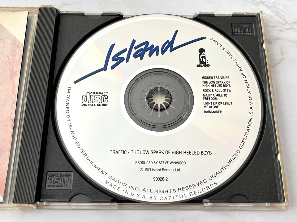 Traffic The Low Spark Of High Heeled Boys CD CAPITOL PRESS! Island 7 90026-2 OOP Foto 2 de 4