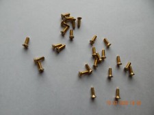 BRASS OVAL HEAD SLOTTED MACHINE SCREWS 8/32 x 1/2" 20 PCS. NEW