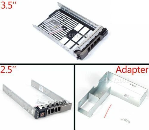 2.5" 3.5" SAS HDD Tray Caddy Adapter For Dell PowerEdge R620 R715 R815 R610 R810