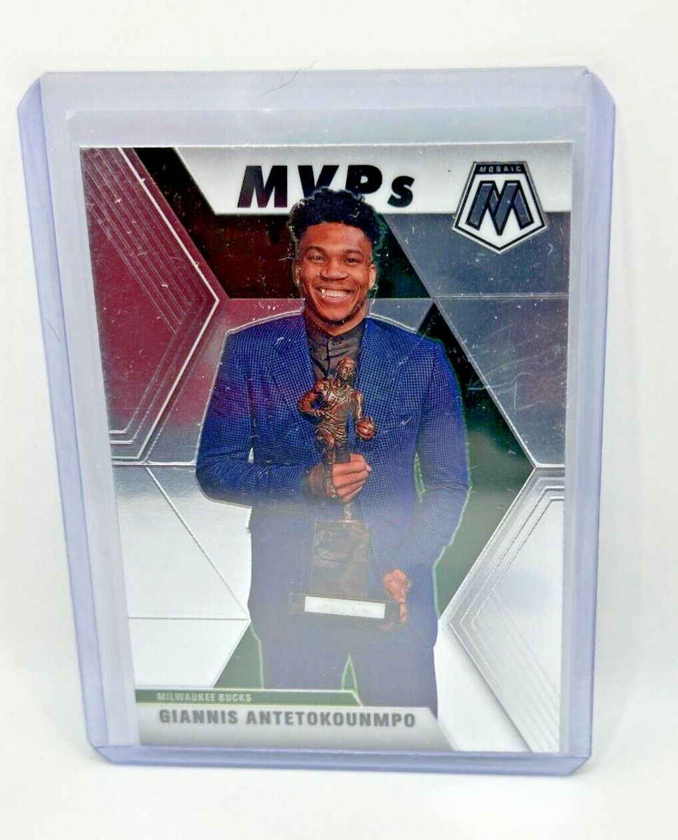 Giannis Antetokounmpo 2019-20 Panini Mosaic MVPs #297 Milwaukee