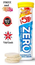 HIGH5 ZERO Electrolyte Hydration Tablets Added Vitamin C 20 Tab Tube Tropical