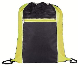 yellow drawstring backpack