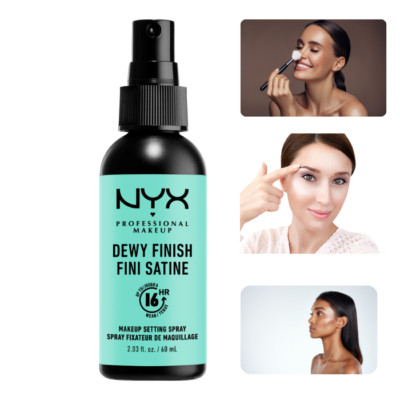 NYX PROFESSIONAL MAKEUP Fixierspray Make Up Dewy Finish/Long Lasting 02, 60 ml
