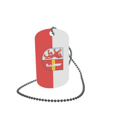 Dog Tag Flag Bunting Loyal Dog Tag Aluminium 30 x 50mm
