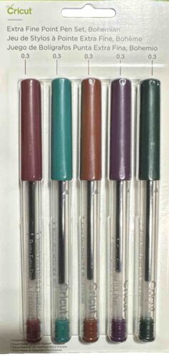 Cricut Extra Fine Point Pen Set Bohemian 5 colors - Afbeelding 1 van 2