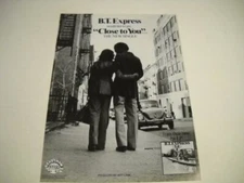 B.T. EXPRESS would like to get CLOSE TO YOU original 1975 CB Promo Poster Ad