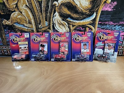 5 New 1998 Nascar Dale Earnhardt and Jr. Winners Circle Kenner Collectible Cars