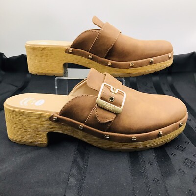 Dr Scholl Clogs Dr Scholl's Classic Clog Womens Platform Honey