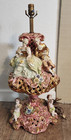 Capodimonte Figural Lamp | Vintage Italian Figurine Lamp | Large, Rare