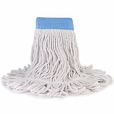Commercial Mop,Heavy Duty Cotton Looped End String Dust Mop,Industrial Mop With 2 String Mop Industrial Mop 2 Heads Home Kitchen Garage Office Concrete Tile Floor Cleaning