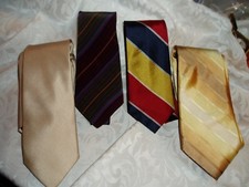 Nice Lot of 4 Men's Dress Ties, Michael Kors, Perry Ellis EUC **SALE**