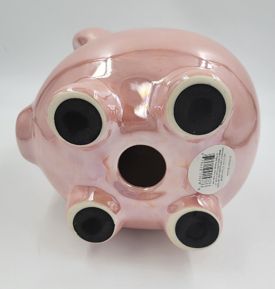 Target Piggy Bank Pastel Pink Ceramic Pig 2009 READ eBay