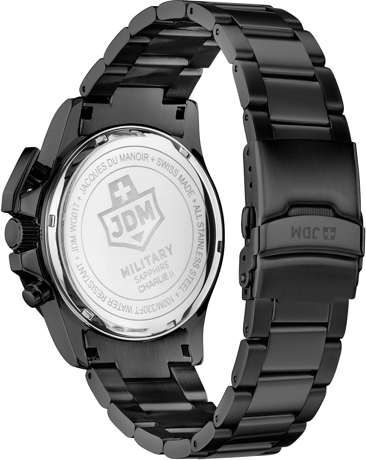 JDM Military JDMWG01704 Charlie II Chrono swiss Jacques du Manoir Men